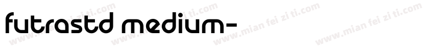 futrastd medium字体转换
